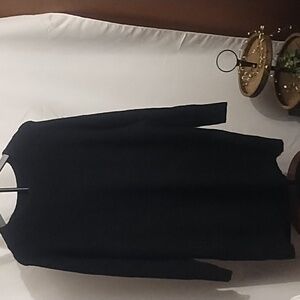 Topshop Black Long Sleeve Dress